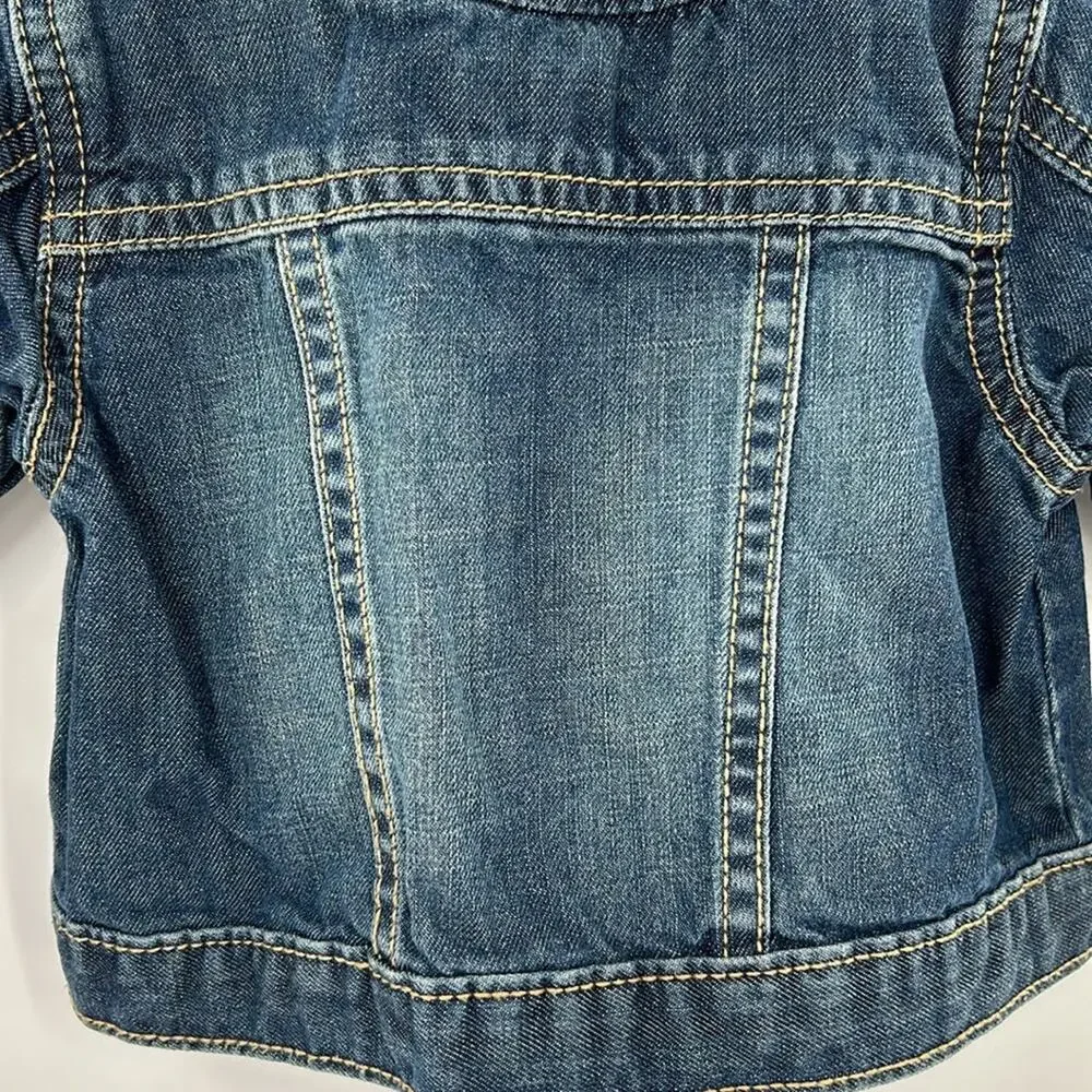 Place Infant Girl Blue Denim Snap Jacket Size 6-9 Months
